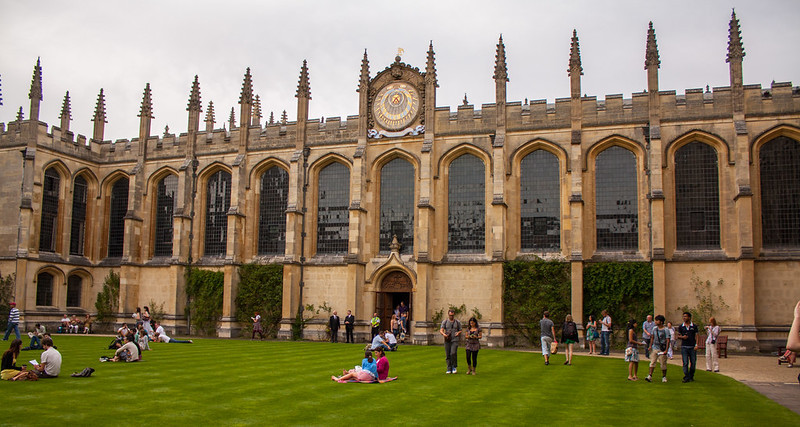 Quadrangle at All Souls College, Oxford, UK