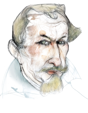 Portrait of Alonso de Santa Cruz. Spanish Foundation for Science and Technology, drawing by Eulogia Merle