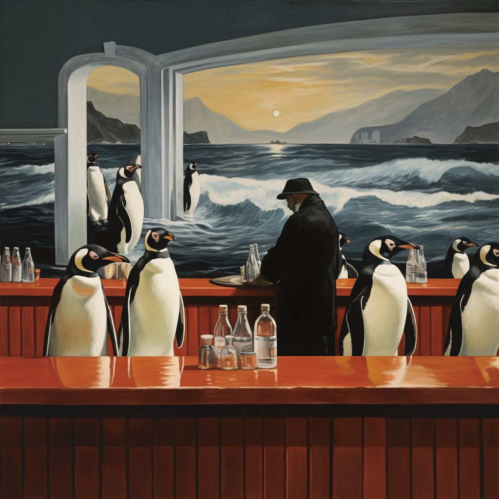 Wally's Oyster Bar. Image Credit: MidJourney and K. Kris Hirst