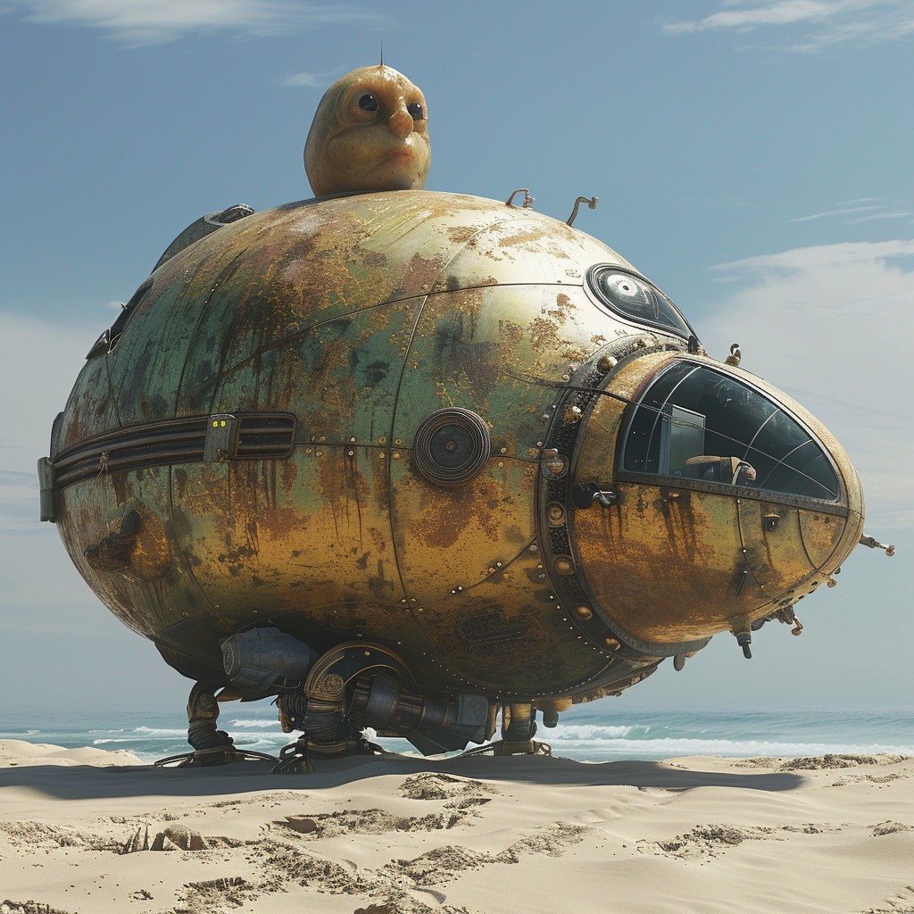 The Potato Headed God Makes a Visit. Image Credit: MidJourney and K. Kris Hirst