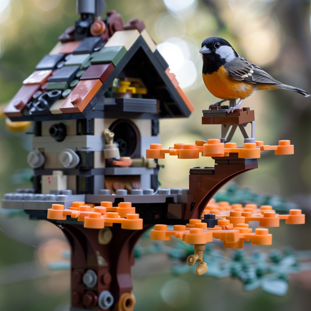 If you build it, she will come! In honor of our beloved nibling Aaron Hirst's birthday, the rare spotted towhee has deigned to move into a new birdhouse in his backyard. Happy Birthday, Aaron! Image Credit: MidJourney and K. Kris Hirst 